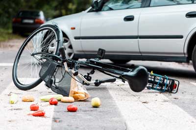 bicycle accident in New York.